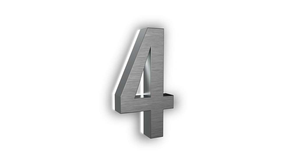 Stainless Steel 6000K 5 Inch Number 1 Bronze